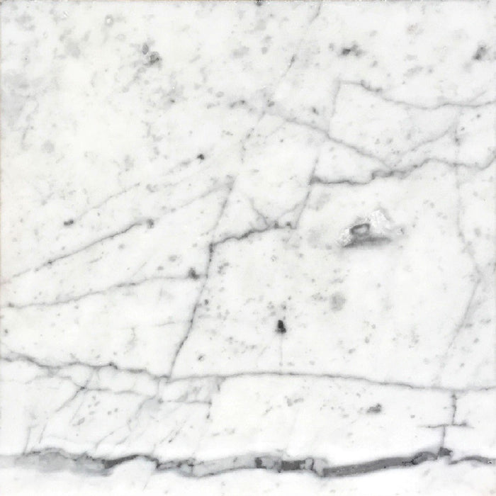 White Carrara Marble Tile 12" x 12"