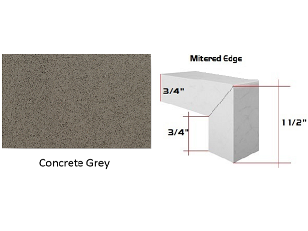 Concrete Grey Quartz Countertop